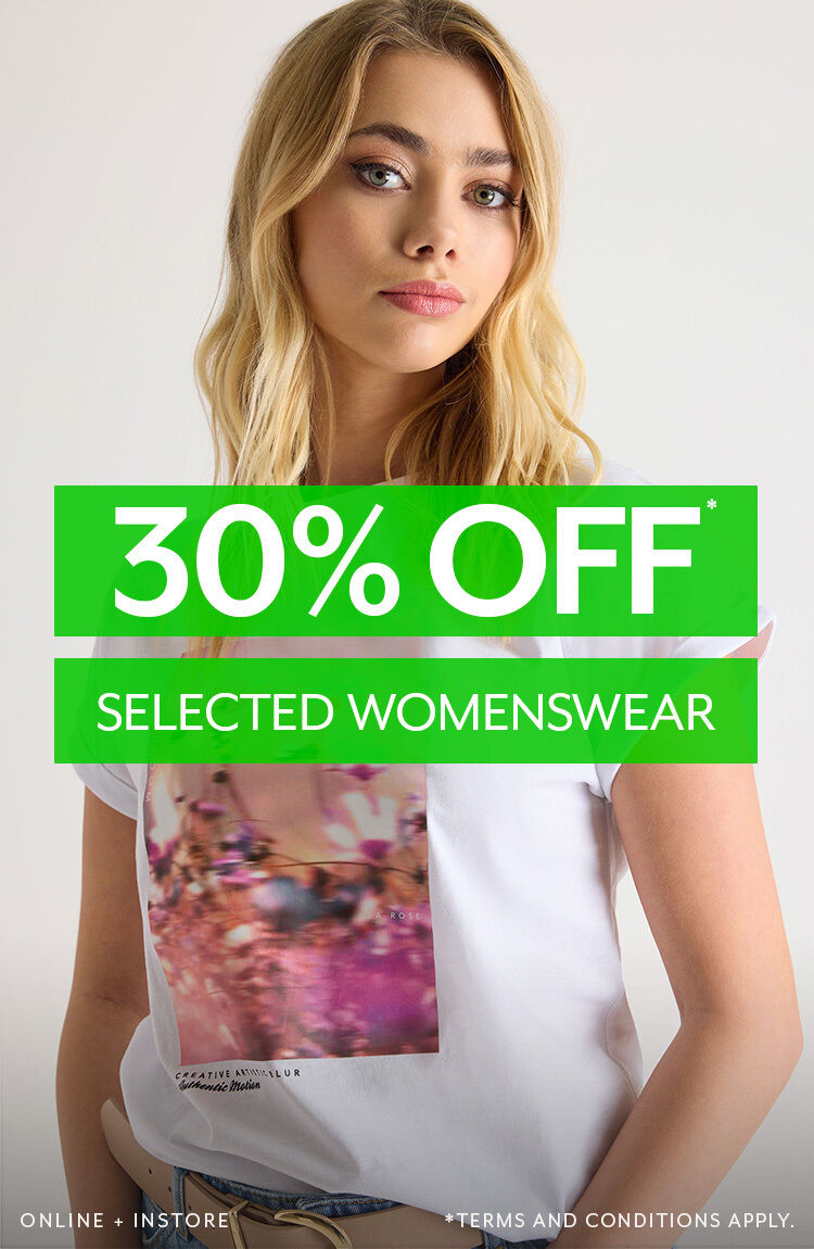 30% Off Selected Womenswear